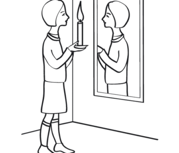 St. Andrews Day Mirror Fun coloring page